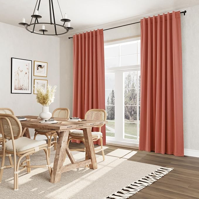 100% Blackout Curtains 90 Inch Length 2 Panels Set - Image 10