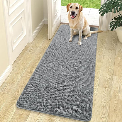 OLANLY Dog Door Mat for Muddy Paws 70x24, Super Absorbent Chenille Mud Mat | by OLANLY
