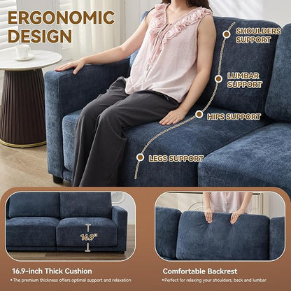 44.2" Chenille Oversized Chair - Image 4