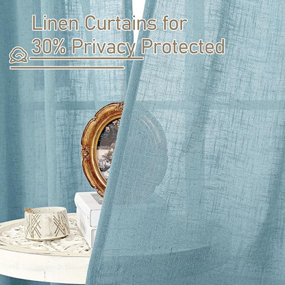 Living Room Linen Curtains 95 Inch - Image 5