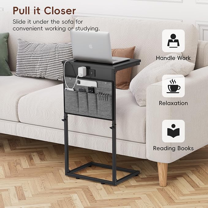 Vagusicc C-Shaped End Table Set of 2 - Image 8