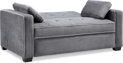 Serta Ainsley 66.5" Convertible Sleeper Loveseat, Full Size, Dreamcoil Comfort - Image 4