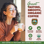 Low Acid Organic Coffee – Whole Bean, Mold-Free & Stomach Friendly by Java Planet, Costa Rican Single Origin Coffee, Dark Roast, Smooth Full Flavored, 5LB Bag