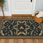 Small Black Entryway Runner Rug by HazoHaus