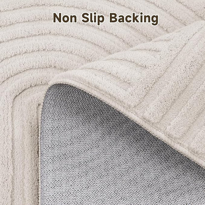 Pauwer 6ft Area Rugs for Living Room, Modern Non Slip Washable Rug, Soft Fluffy - Image 5