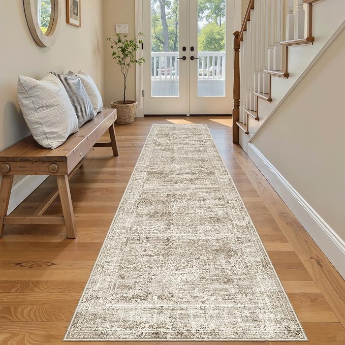 Soalmost Runner Rug 2x7 Washable Non-Slip Hallway Rugs by Soalmost