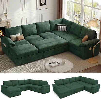 108 Inch Modular Sectional Sofa by Unknown