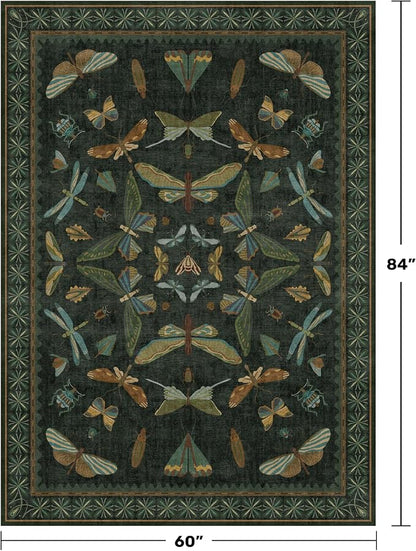Dark Green Area Rugs 5x7 for Living Room - Image 2