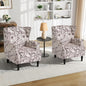 Pia Ricco Set of 2 Floral Accent Chairs, High Back Upholstered Armchairs by PiaRicco