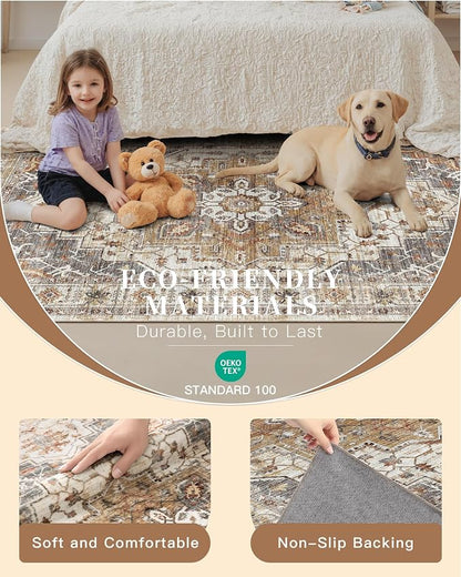 Madane Washable Runner Rugs 2x12 Long - Image 6