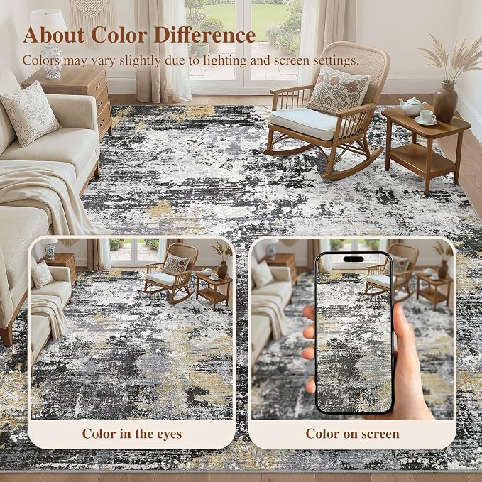 UERMEI 9x12 Area Rug for Living Room - Image 8