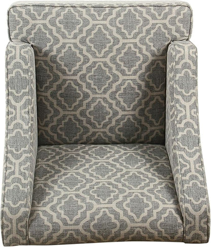 Homepop Home Decor | Upholstered Classic Swoop Arm Accent Chair | Accent Chairs - Image 5