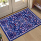 PLHXFR 2x3 Small Entryway Rug: Floral Washable Indoor Soft Carpet Blue | by PLHXFRSoftAreaRugs