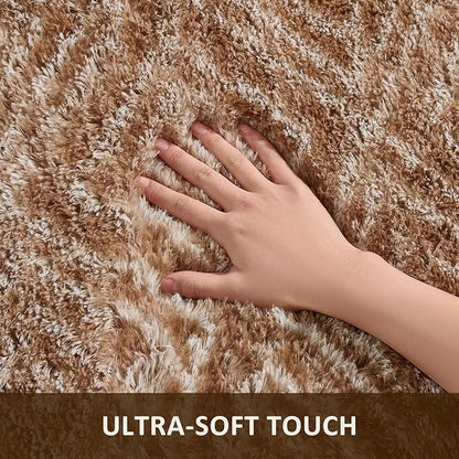 Ophanie 8x10 Brown and White Diamond Striped Rugs - Image 2