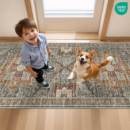 Runner Rug 2x10, Washable Rugs for Entryway Rug, Bathroom Bedroom - Image 8