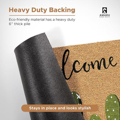 Coir Welcome Mat, 17 x 29 in | 100% Natural Coir, Anti-Shedding, Durable PVC - Image 7