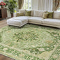 RELEANY Washable Area Rug, Water Repellent, Pet Friendly, Vintage Floral Boho by RELEANY