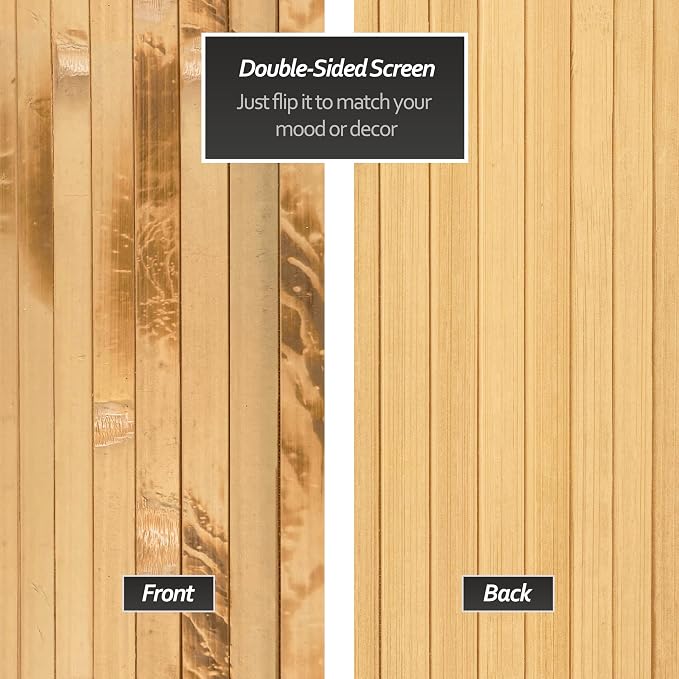 2 ft. Tall Reversible Bamboo Wave Screen - Image 8