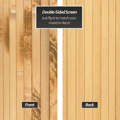 2 ft. Tall Reversible Bamboo Wave Screen - Image 8
