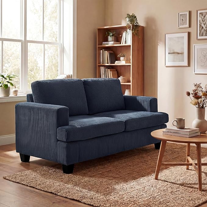 YOUDENOVA Sofa, 63” Comfy Loveseat Sofa by YOUDENOVA