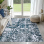4x6 Area Rugs for Living Room Washable Bedroom Dining Room Navy Grey | Modern by Aelenmu
