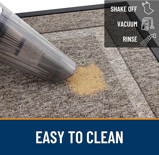 OLANLY Front Door Mat Outside 59x34, All-Season Heavy-Duty Rubber Doormat | - Image 5