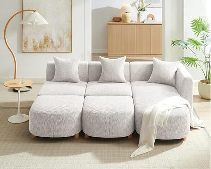 VANOMi 109.84" Modular Sectional Sofa - Image 3