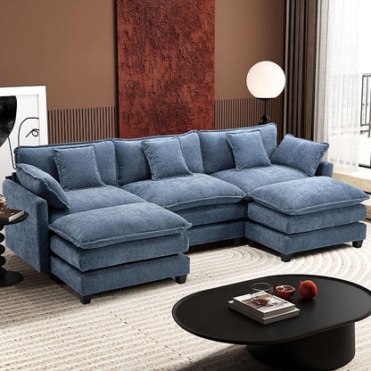 Ihanherry 111.4" U Shaped Modern Sofa Modular Sectional Cloud Couch by iHanHerry