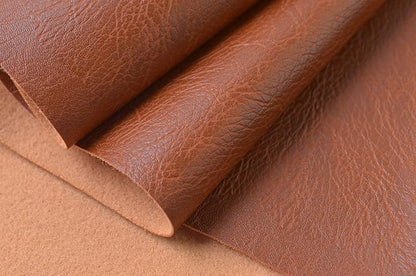 Wento Thick 2 Yard Faux Leather Fabric Soft Skin Grain PU Leather Fabric - Image 2
