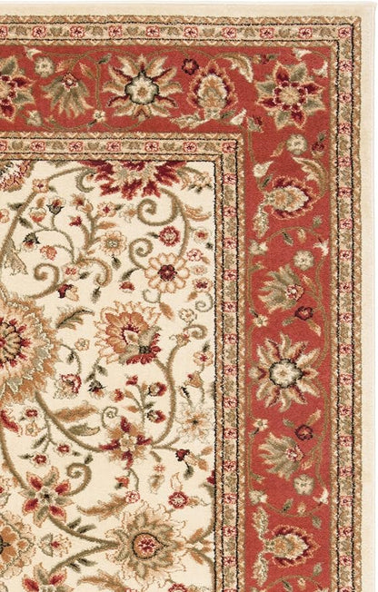 SAFAVIEH Lyndhurst Area Rug 6x8, Traditional Ivory & Rust LNH212R - Image 6