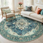 RELEANY Washable Area Rug, Round 6ft, Water Repellent, Pet Friendly, Vintage by RELEANY
