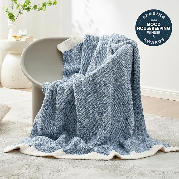 Snuggle Sac Heather Blue Throw Blanket - Image 2