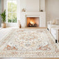 Orange Red 8x10 Washable Area Rugs by Srugn