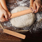 15 Pcs Small Wooden Rolling Pin for Dough, 6 Inch Dumpling Rolling Pin for Baking, Mini Kitchen Wood Rollings Pins for Pizza, Bread, Home Cooking