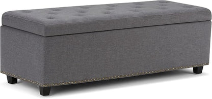 SIMPLIHOME Hamilton Storage Ottoman by SimpliHome