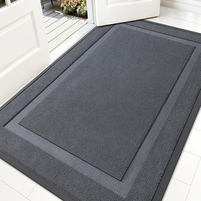 OLANLY Front Door Mat Outside 59x34, All-Season Heavy-Duty Rubber Doormat | by OLANLY