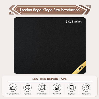 KING MOUNTAIN Leather Repair Patch, 2 Packs 9 x 11 Inches self Adhesive Leather - Image 4