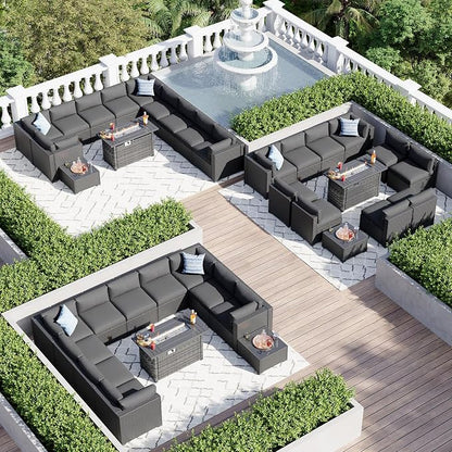 Aoxun 15 Piece Patio Furniture Set - Image 3