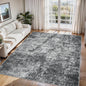 6x9 Area Rugs for Living Room Washable Bedroom Dining Room Black Grey | Modern by Aelenmu