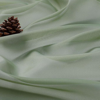 Sage Green Sheer Curtains 84 Inches Long 2 Panels Set, Light Filtering Sheer - Image 5