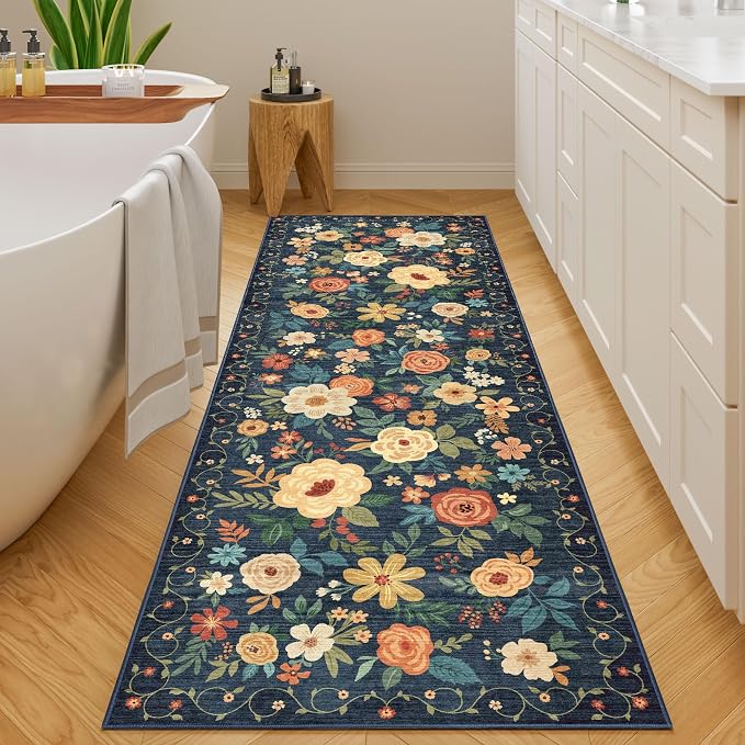 DUKINO 2x10 Runner Rug, Washable Kitchen Runner Rug Non Slip, Low Pile - Image 4