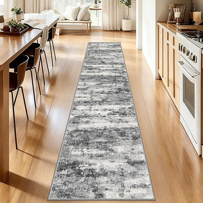 2x10 Runner Rug Non-Slip，Modern Abstract 10ft Washable Runner Rugs - Image 6