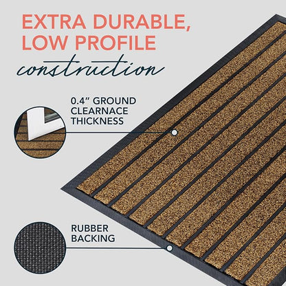 ubdyo Extra Durable Door Mat Outside Entrance | Dirt Trapping, Non-Slip Backing - Image 4