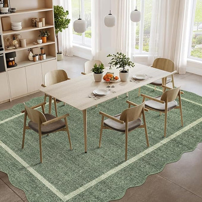 GarveeHome Scalloped Washable Area Rug 8x10 Rug - Image 8