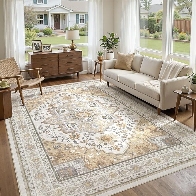 UERMEI 8x10 Area Rug for Living Room - Image 3