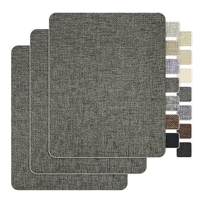 BESEZX Linen Fabric Repair Patch，3 PCS 9 * 11 Inch Self-Adhesive Couch Fabric by Besezx
