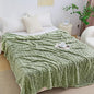 Aganear Fleece Throw Blanket for Bed Couch 90"x90" Sage Green | Lightweight by Aganear