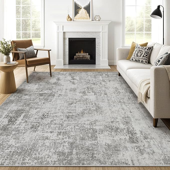 LOONGRUG 9x12 Area Rug Washable Large Neutral Modern Living Room Rugs | by LOONGRUG