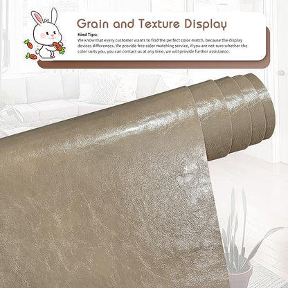 KING MOUNTAIN Leather Repair Patch, 12 x 60 Inches self Adhesive Leather Repair - Image 2