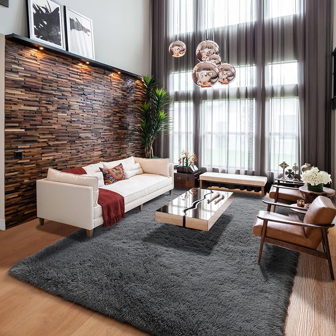 Grey 6x9 Area Rugs for Living Room, Ultra Soft Plush Big Indoor Floor Carpet - Image 8